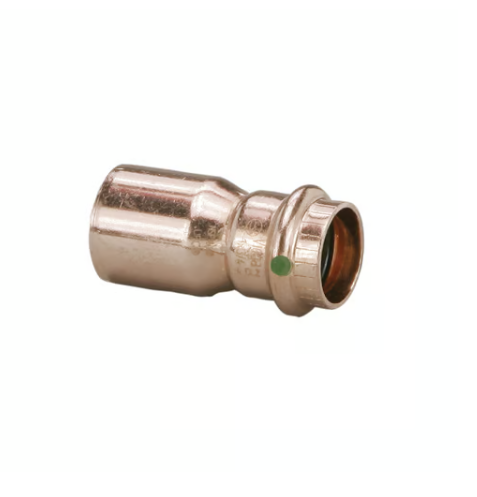 View Larger ProPress® ProPress® ProPress® 78077 Pipe Reducer, 3/4 x 1/2 in Nominal, Fitting x Press End Style, Copper, Import