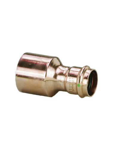 ProPress® 20773 Pipe Reducer, 4 x 2 in Nominal, Fitting x Press End Style, Copper, Import