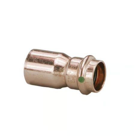 View Larger ProPress® ProPress® ProPress® 22333 Pipe Reducer, 1-1/4 x 1/2 in Nominal, Fitting x Press End Style, Copper, Import