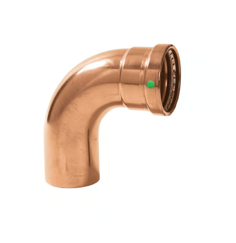 ProPress® 20643 90 deg Street Elbow, 3 in Nominal, Fitting x Press End Style, Copper, Import