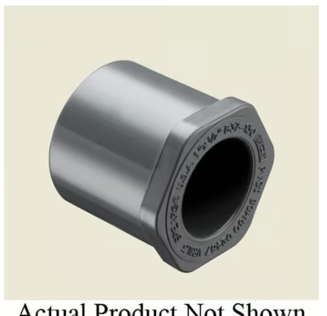 Spears® Spears® 837-072, 1/2 x 1/4 in nominal, Spigot x Socket end style, SCH 80, PVC, Domestic